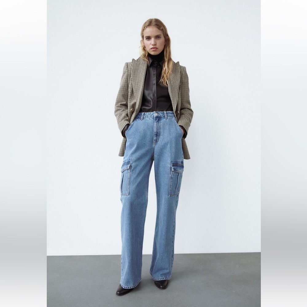 Zara Pocket Cargo Jeans